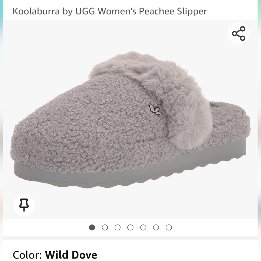 Ugg Peachee Slippers New In Box Size 7